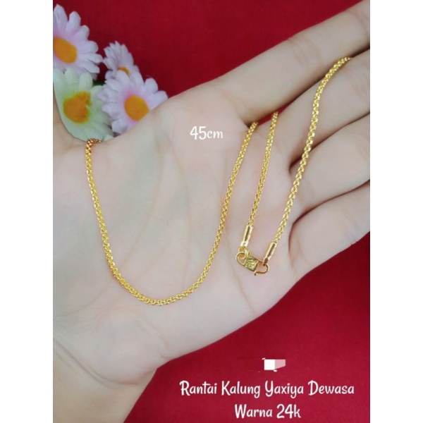 Rantai Kalung Dewasa Replika Emas24K