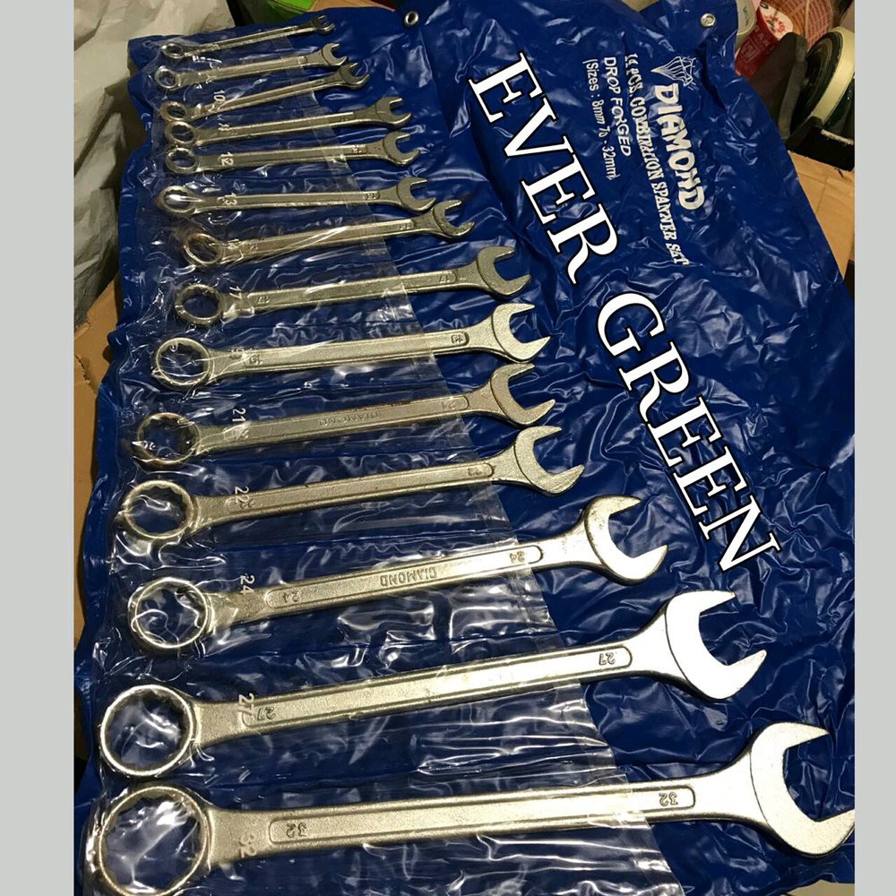 KUNCI RING PAS Set  14 pcs  8 - 32 mm ..sedia Treker Magnet Bearing St