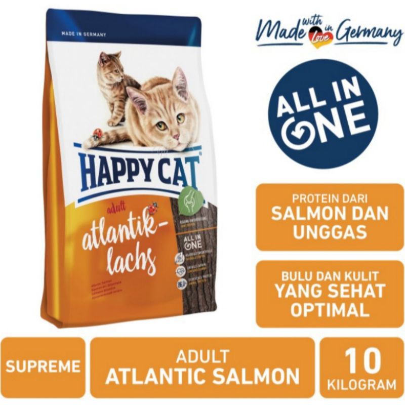 Happy Cat Supreme Athlantic Salmon 1kg 1 kg (Repack) - Makanan Kucing