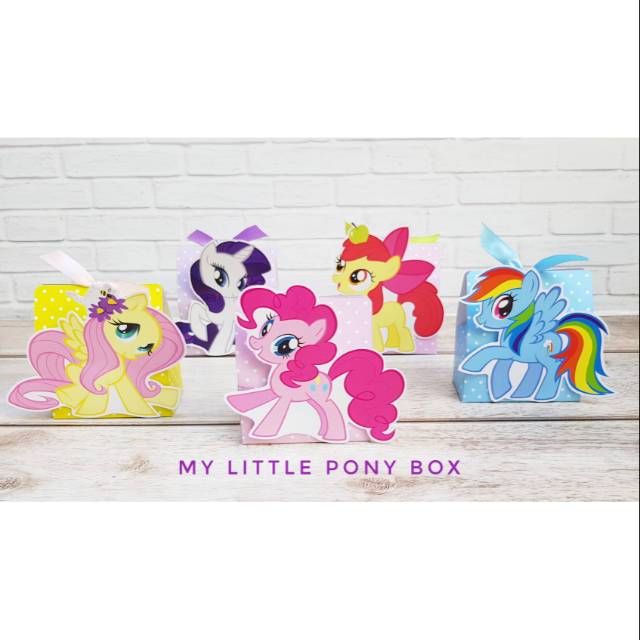

Box Pipih My Little Pony Theme / Goodie Snack Box (minim 12pcs)