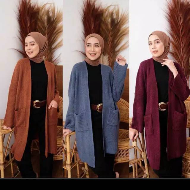 LONG CARDY RAJUT OVERSIZE LAVELLA TEBAL STORE09 MURAH