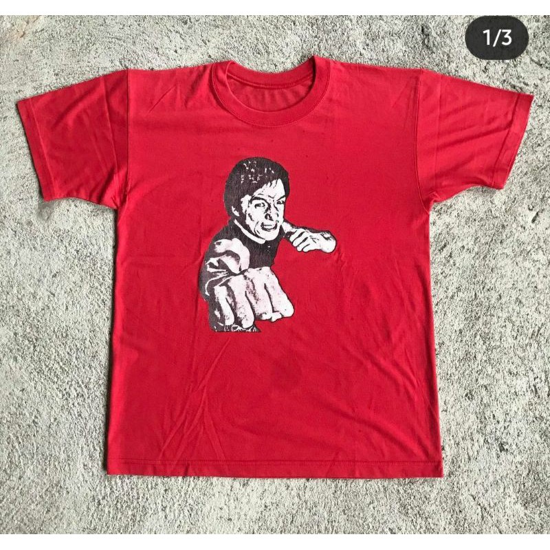 KAOS VINTAGE SECOND PAKAIAN PRIA JACKIE CHAN ATASAN PRIA BAJU VINTAGE