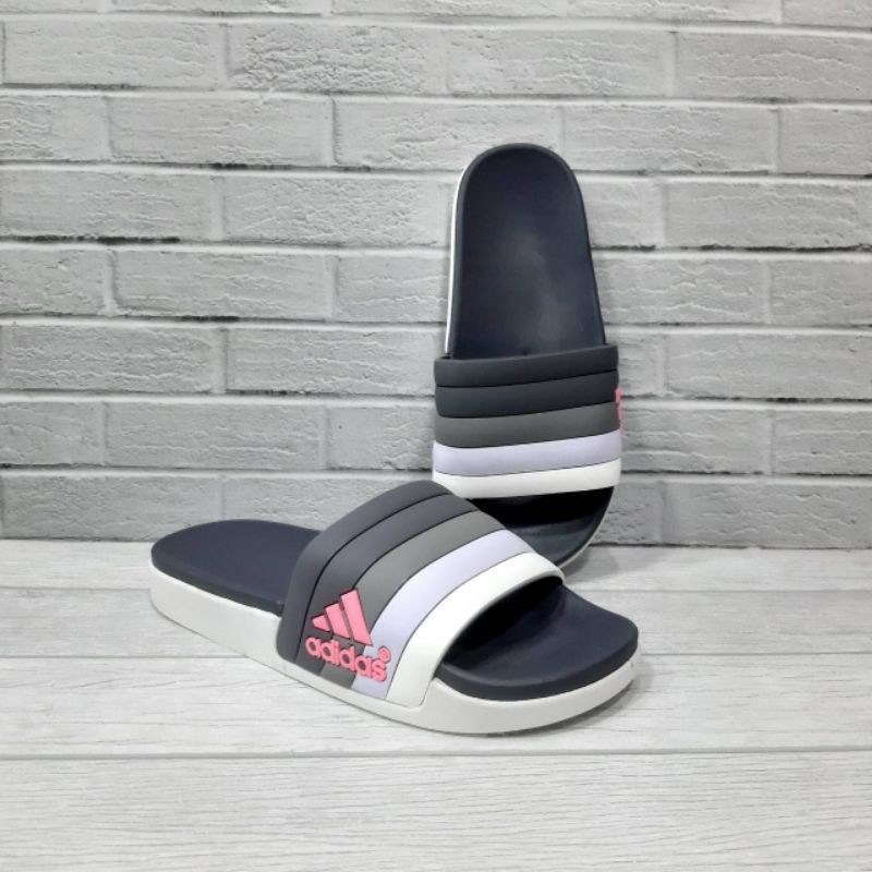 sandal pria dan sandal wanita slip on adidas putih fashion casual