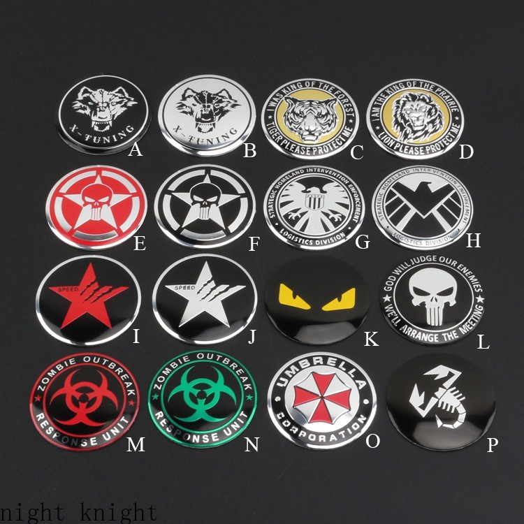 4pcs Stiker Emblem Logo Marvel Superhero Bahan Aluminum 56mm Untuk Velg Hub Mobil