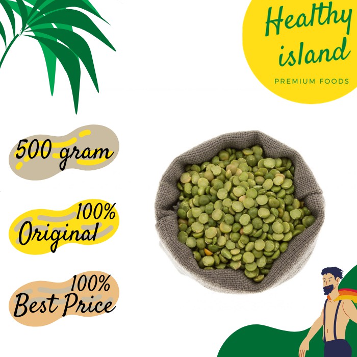 

Kacang Polong Belah / Green Split Peas - 500 gram