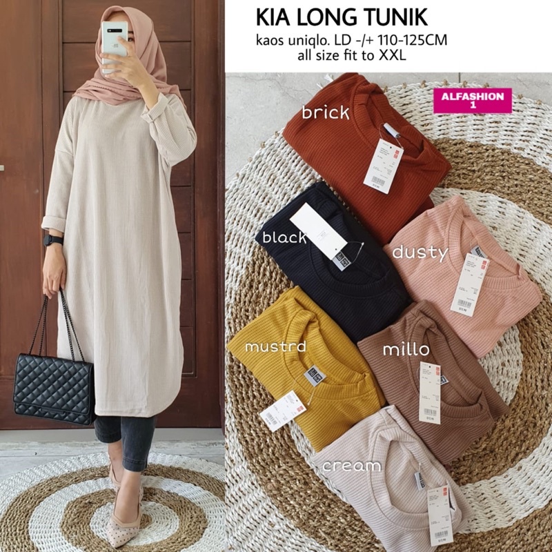 kia long tunik ori by alfashion