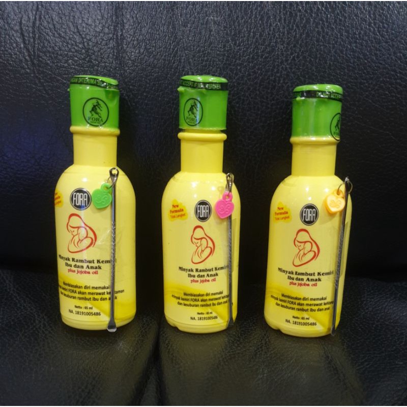 TAKASIH [BPOM] FORA MINYAK KEMIRI +JOJOBA OIL NATURE PELEBAT RAMBUT IBU DAN BAYI + BONUS