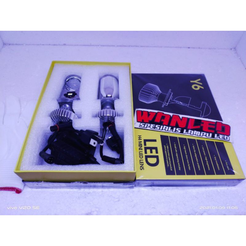LAMPU LED Y6 50 WATT SOCKET H4 SUPER TERANG