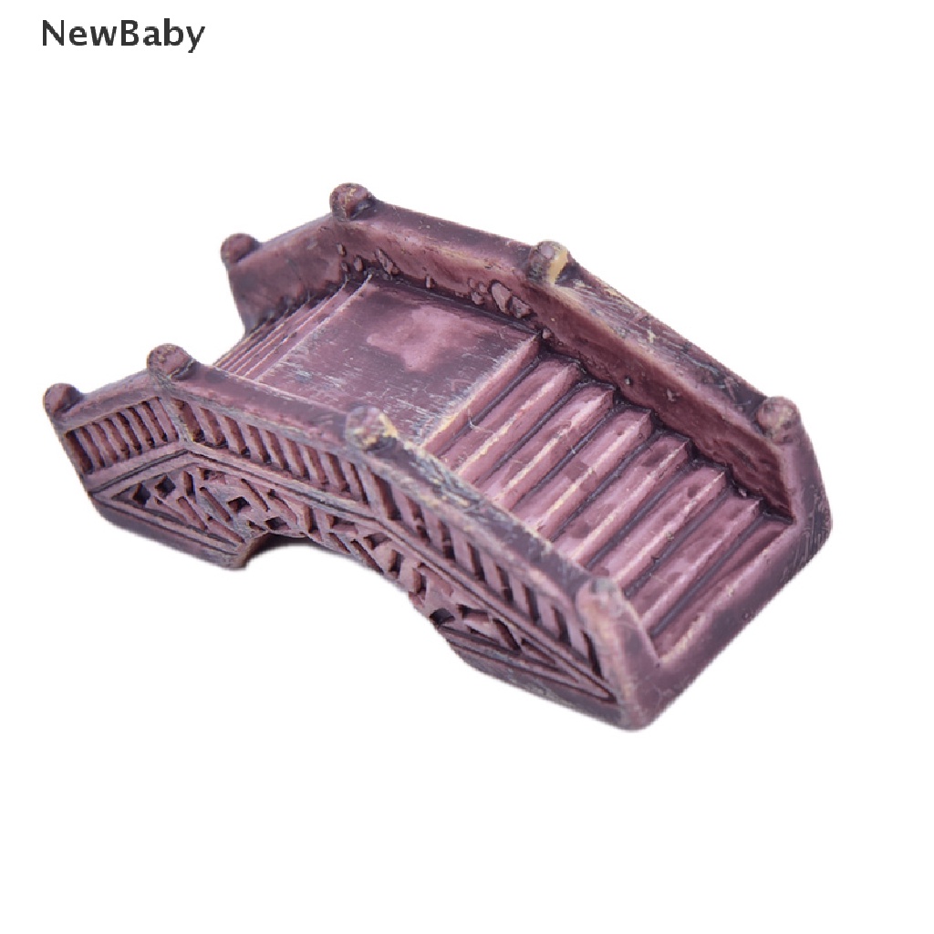 1pc Miniatur Jembatan Kayu Bahan Resin Untuk Dekorasi Lansekap Mikro