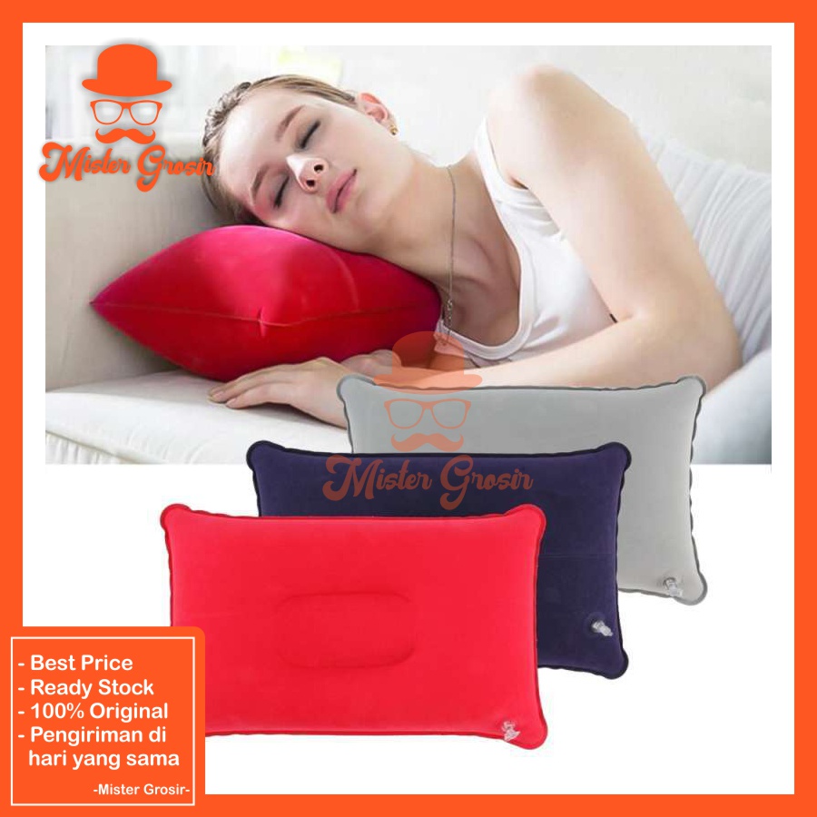 Bantal Angin Tiup Smart Travel / Bantal Angin Tiup Buat Trevelling / Bantal Angin Tiup Outdoor / Ban