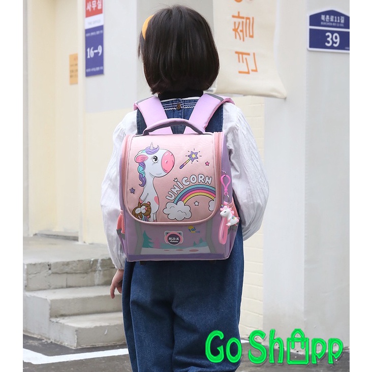 Tas Sekolah Anak Import Premium High Quality Terbaru - Tas Ransel Anak Motif Karakter Lucu -  Tas Ransel Anak Sekolah SD - Tas Anak Karakter Unicorn - Tas Anak Karakter Dino - Backpack Anak Sekolah Unisex [BK22]