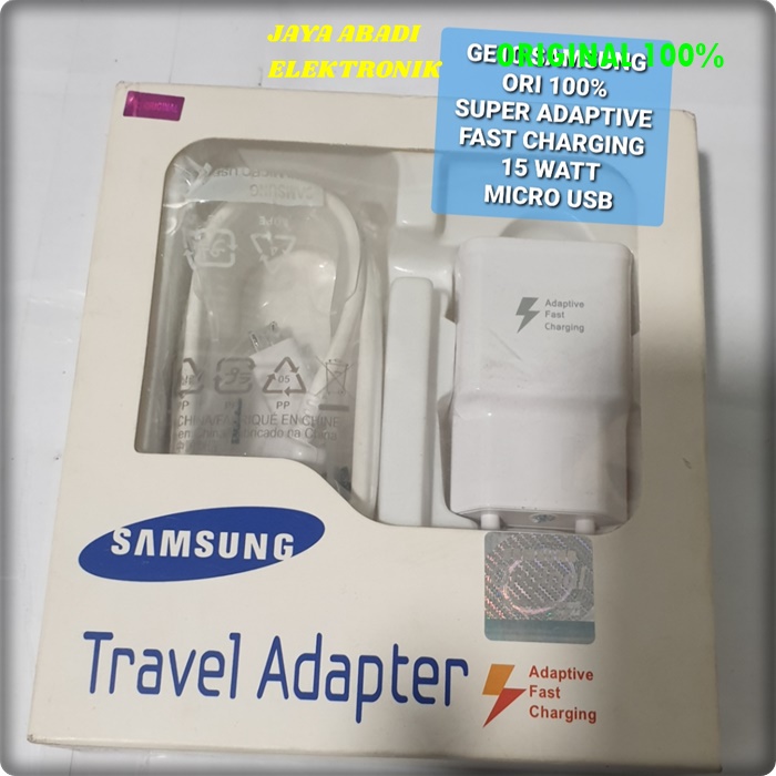 J10 SAMSUNG ORIGINAL ADAPTOR CHARGER SATU SET KABEL MICRO USB 15 WATT SUPPORT FAST CHARGING ADAPTOR CHARGE TRAVEL FLASH CASAN travel adapter androit casan quick charge quallcomm universal multi original volt gadget bisa untuk segala jenis merk handphone