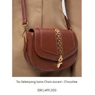 Tas CnK Isana Chain Chocolate ORI