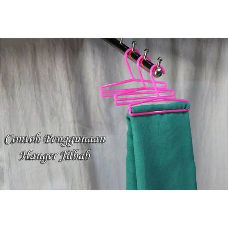 Isi 12 pcs hanger gantungan pasmina kecil warna