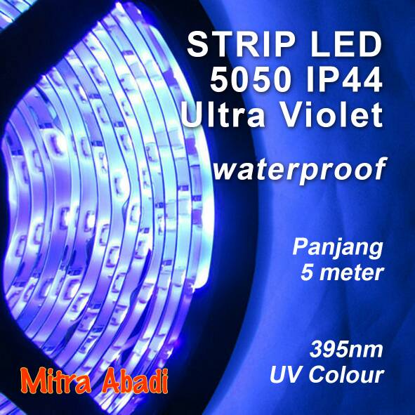 LED STRIP SMD 5050 UV (ULTRA VIOLET) DC 12V IP44 WATERPROOF
