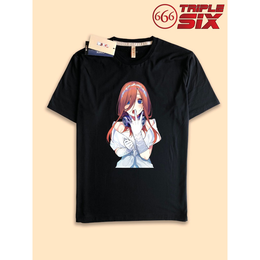 Kaos Tshirt Anime Nakano Miku 5 toubun no Hanayome