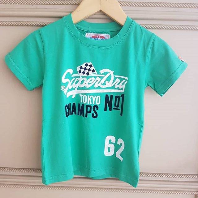 GA2574 SUPER DR 62 TOP GREEN KAOS ATASAN ANAK COWOK IMPORT KOREA KEREN BAGUS MURAH BRANDED HIJAU