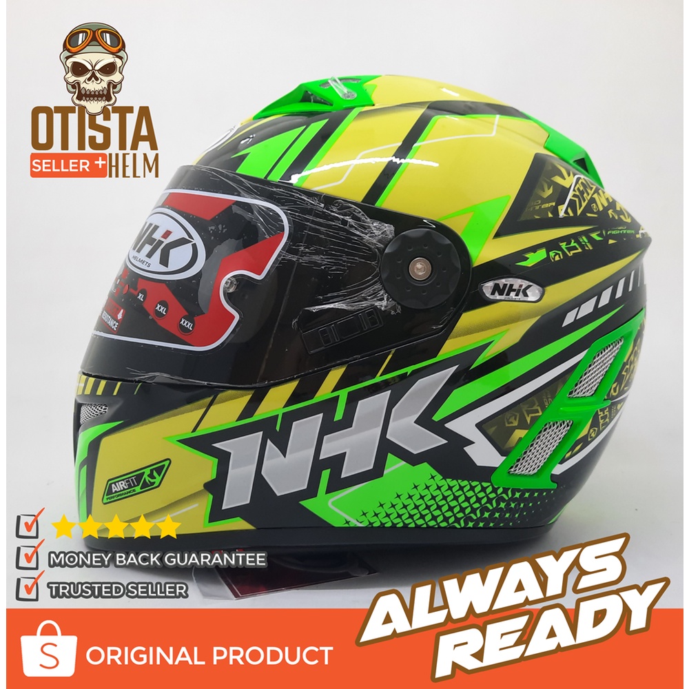 HELM NHK FULL FACE GP PRO TERMINATOR CORAK T PATROL DOUBLE RING
