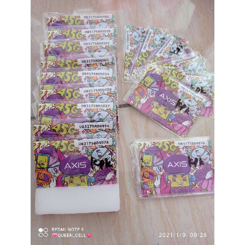 KARTU PERDANA AXIS 100GB (PEMBAGIAN) 60hari