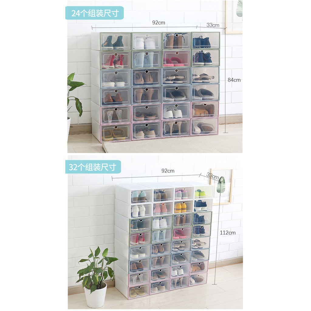 Tempat Penyimpanan Kotak Sepatu Penyimpan sandal Shoe Storage Box Sepatu Frame Box Sepatu