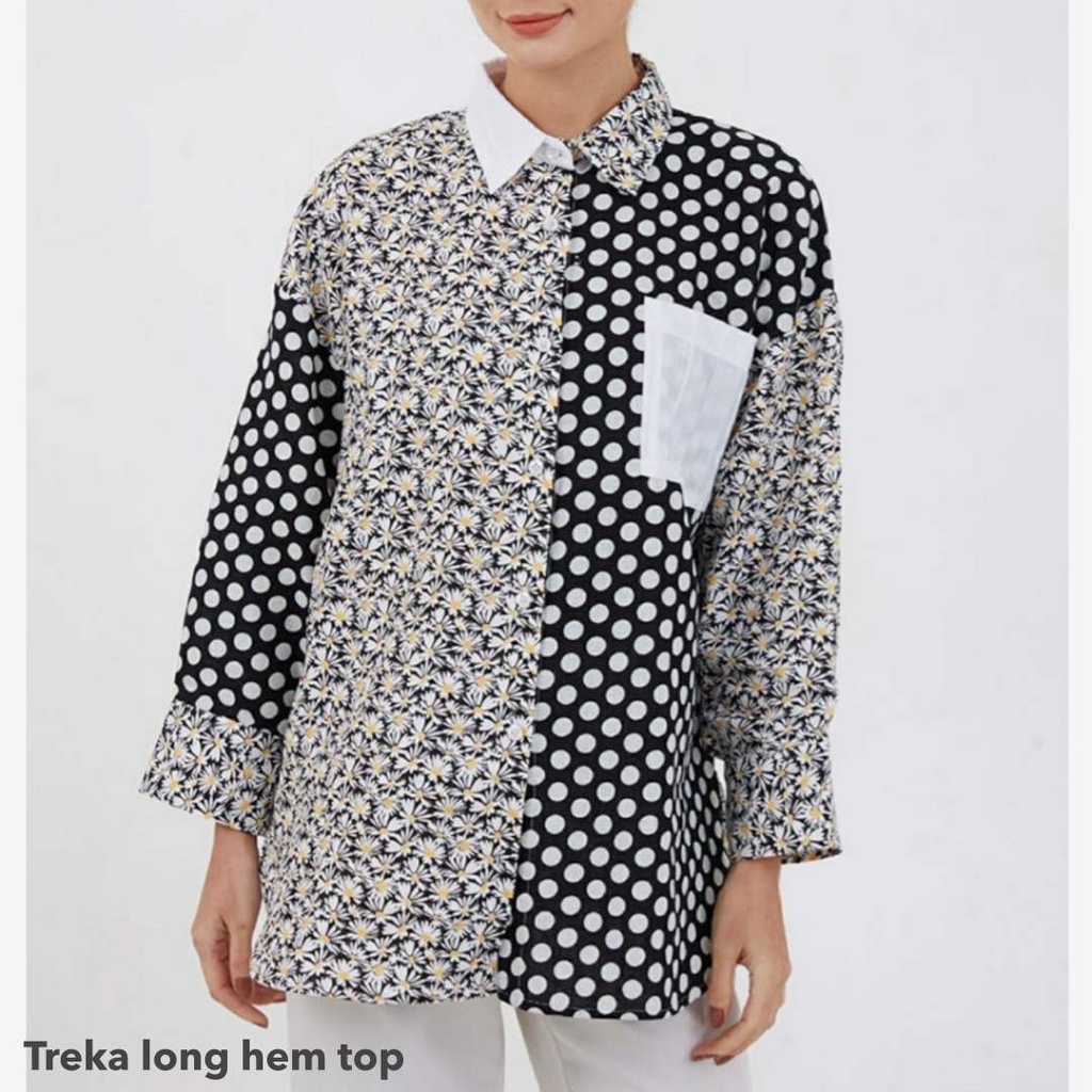 Treka long hem top - Thejanclothes