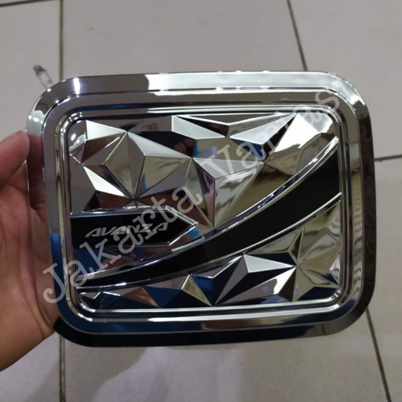 Tank cover avanza 2010 2011 tutup bensin diamond chrome
