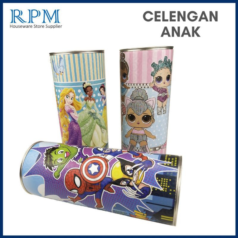 CELENGAN KALENG 3D/CELENGAN ANAK/CELENGAN KARAKTER/CELENGAN VIRAL/CELENGAN MOTIF/CELENGAN TABUNG