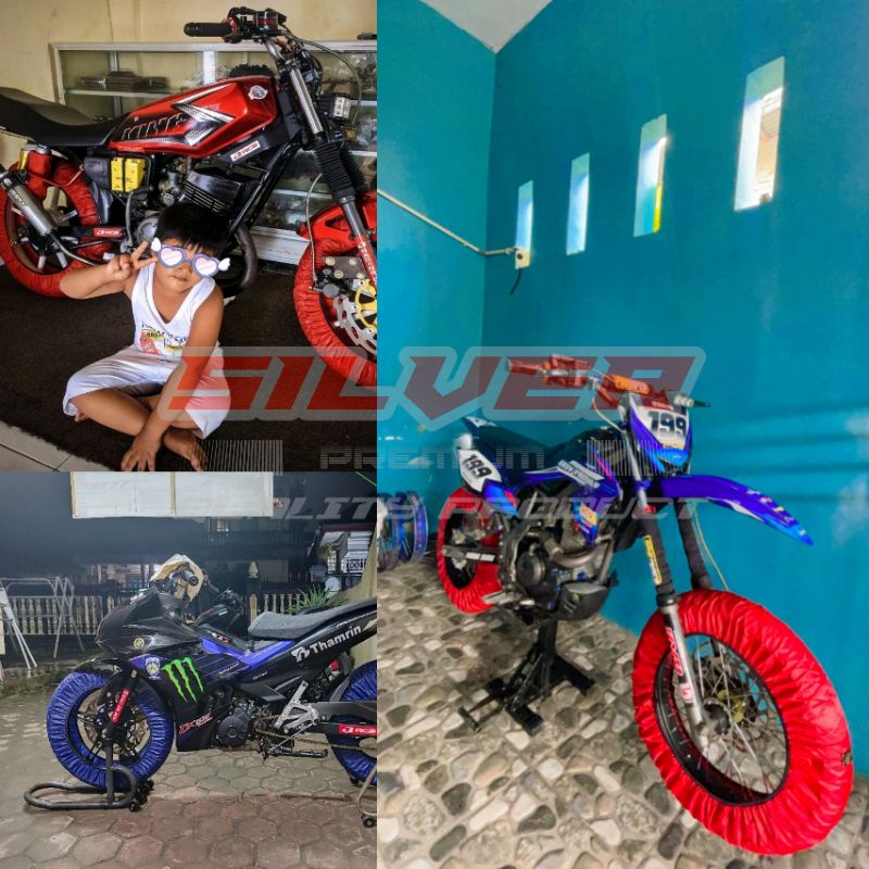 Sarung ban motor / cover ban motor sport, trail, road race, supermoto 14,16,17,18,19,21