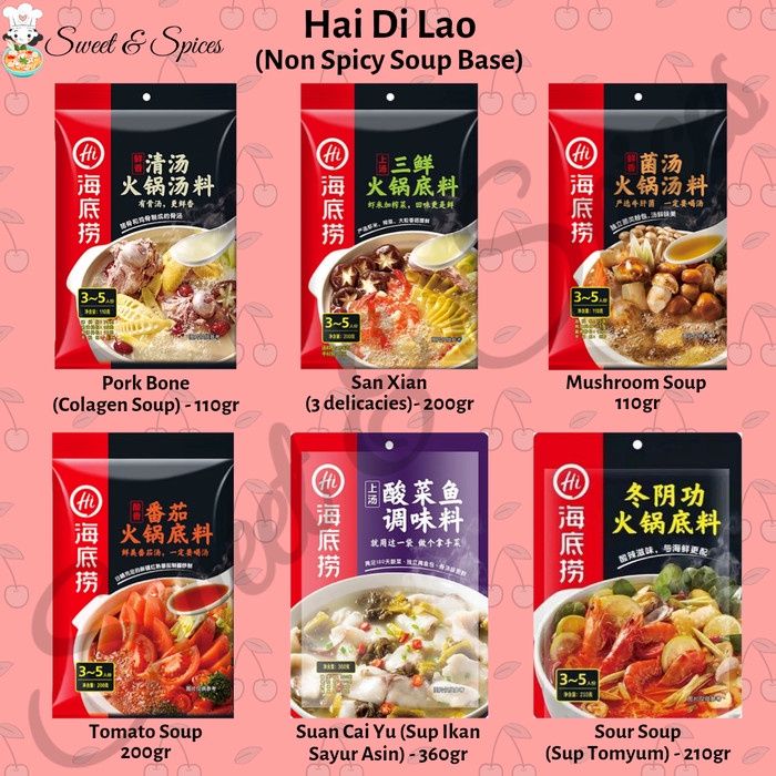 

Instan-Masak-Bumbu- Hai Di Lao Bumbu Shabu Mala Hotpot Haidilao Seasoning - Dip Sauce Mala -Bumbu-