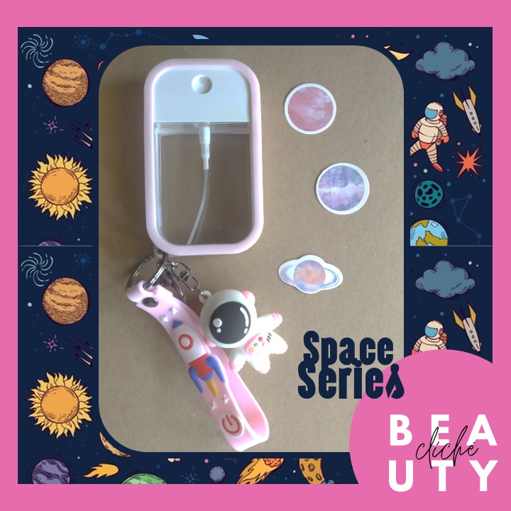 [space universes astronot Series] Hand Sanitizer Spray Botol Versi 2 Kotak Gantung Pocket Touchland 