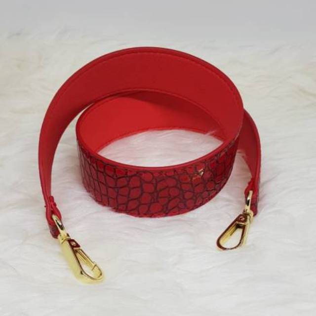 STRAP BAG MOTIF CROCODILE RED/TALI TAS