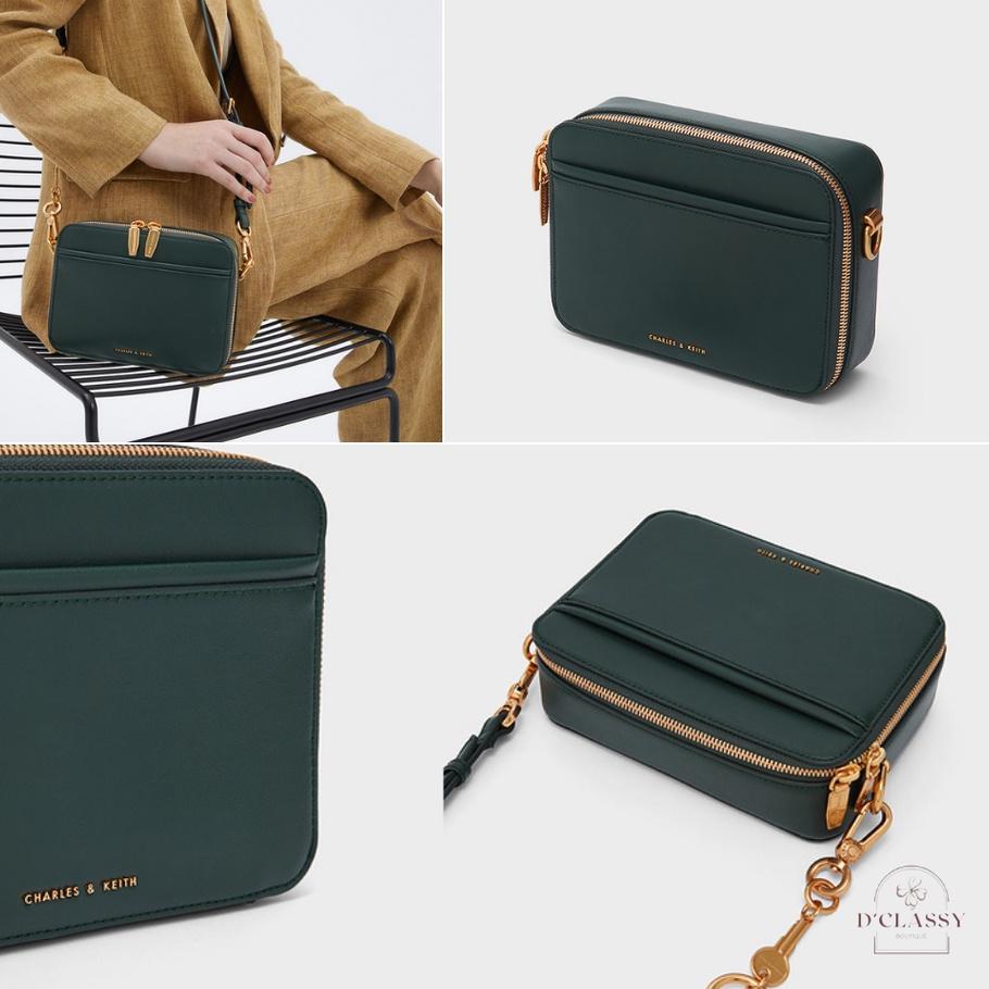 Hot Sale - TAS CHARLES & KEITH CHUNKY TWO-WAY ZIP -  CK2-81200014-1 .,