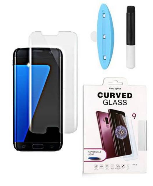 Tempered glass curved UV liquid full glue samsung s7 edge - TG lasser