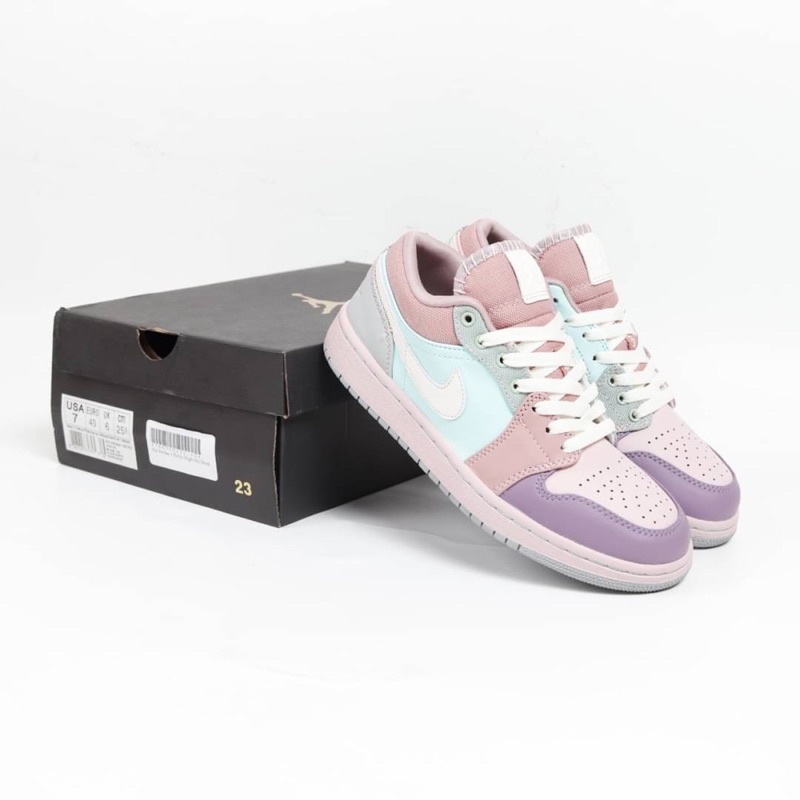 nike air jordan 1 low easter pastel/sneakers/sepatu wanita