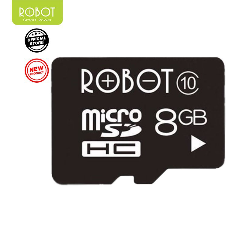 Robot Storage 8GB Class 10 Micro SD Card