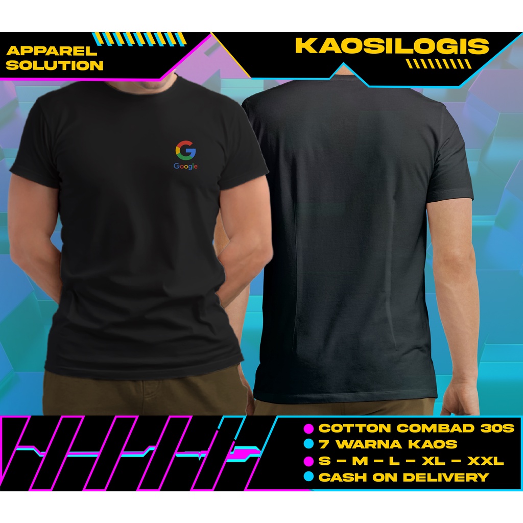 Kaos Google Original Logo Perusahaan Distro - Kaosilogis