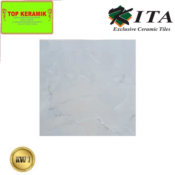 Keramik Lantai Kita 40x40 Amanda Light Grey Kw 1
