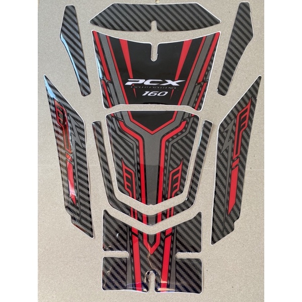 Honda All New PCX 160 Deck Pad Tank Pad Stiker Timbul