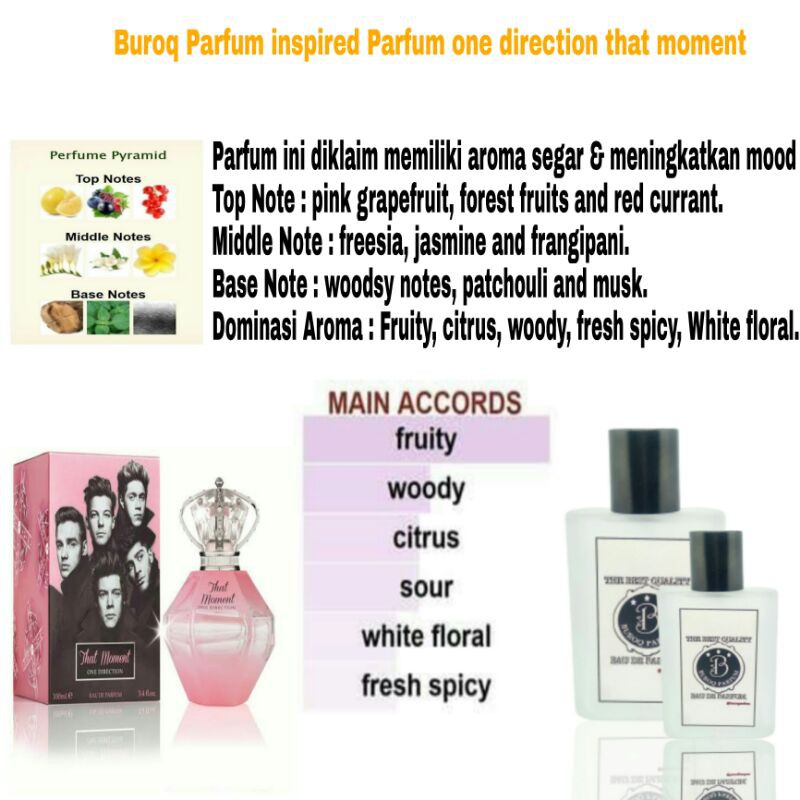 PARFUM ONE DIRECTION FARFUM PRIA TAHAN LAMA AROMA KALEM SWEET BEST SELLER - inspired