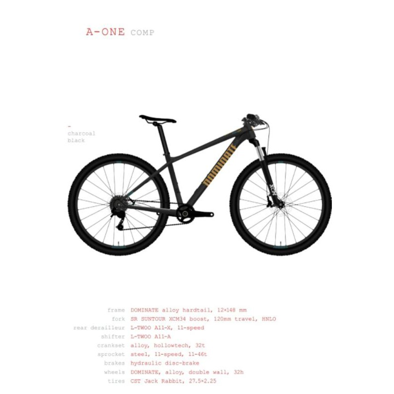 Sepeda Gunung MTB 27.5" Dominate A-One Comp