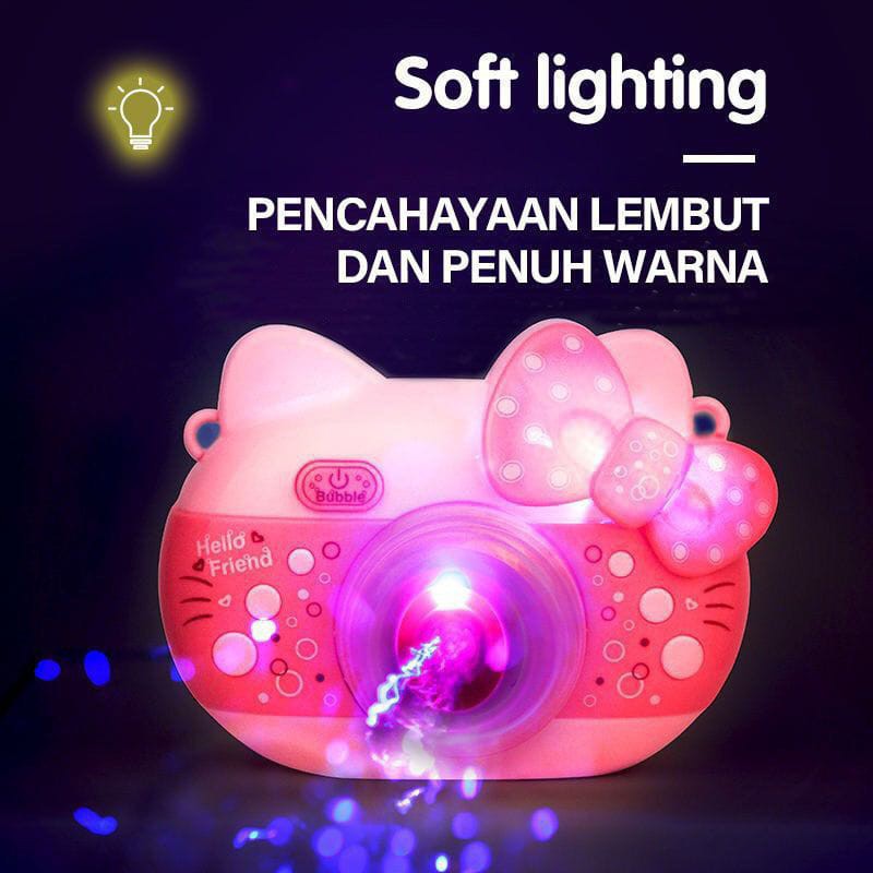 Mainan Bubble Elektrik Bentuk Kamera machine / Gelembung Bubble camera Lampu Dan Musik