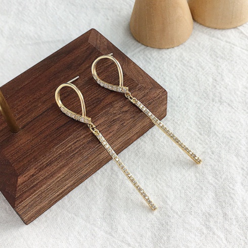 Anting s925 sterling silver hypoallergenic Gaya Korea Untuk Wanita-Eh102