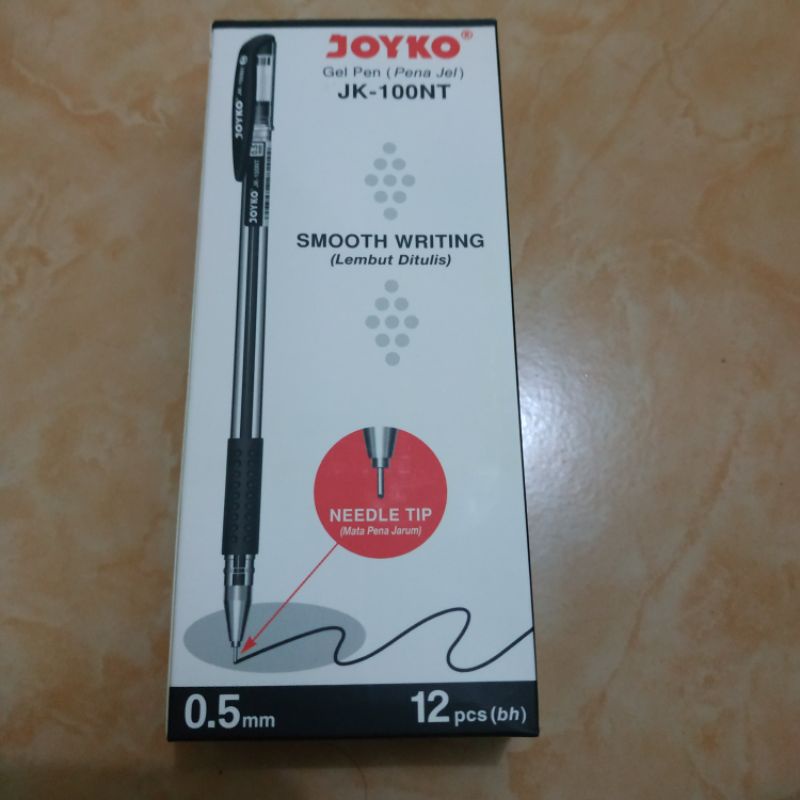 

( 1 pcs ) Gel Pen Joyko JK-100NT (Runcing)/ gel pen joyko JK 100 NT 0,5 mm biru dan hitam