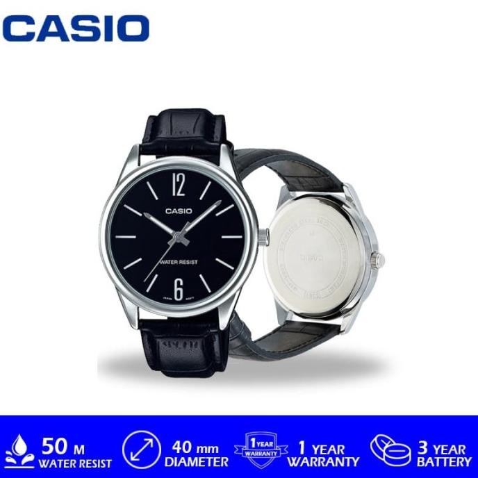 JAM TANGAN ANALOG PRIA CASIO GENERAL MTPV005L1BUDF / MTP-V005L-1BUDF / MTPV005L ORIGINAL JAM TANGAN 