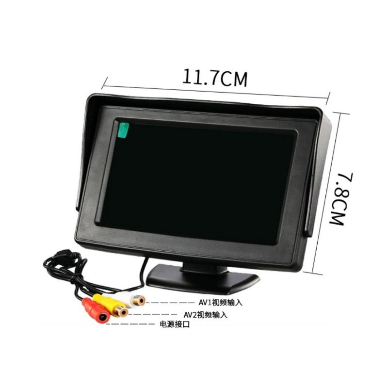 Monitor Rear View Parkir Mobil TFT lCD 4.3 inch