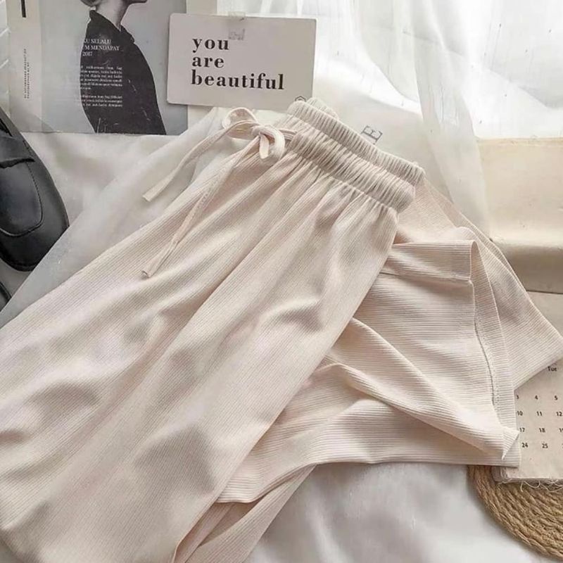 1KG MUAT 3PCS | IRENE KIREY JOLLA PANTS HIGHWAIST KULOT CELANA PANJANG KNIT PREMIUM BEST QUALITY FASHION WANITA TERBEST SELLER