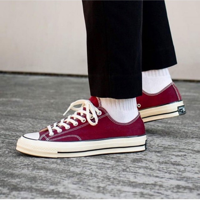 Converse low 70s maroon size 36-44 | Shopee Indonesia