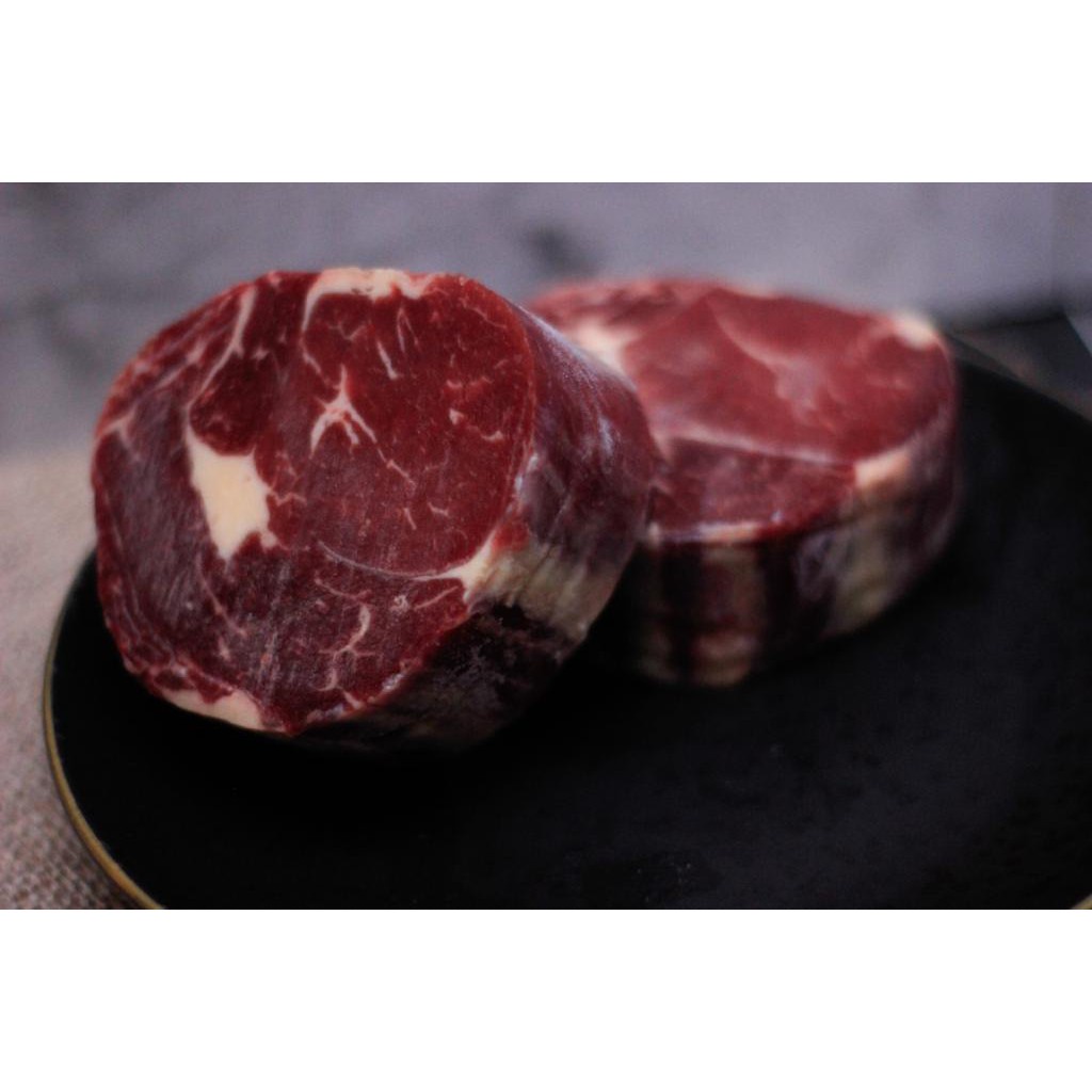 

Daging Sapi AUS Rib Eye Cube Roll Beef Steak Grade A 200 Gram