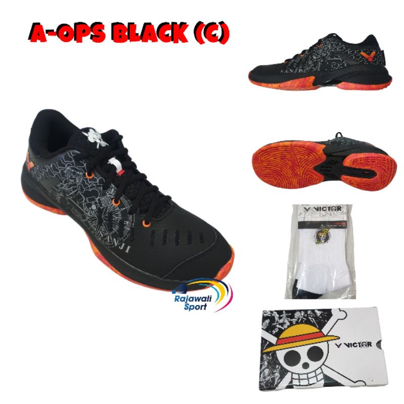 Sepatu Badminton Victor One Piece A-OPS Black (C)