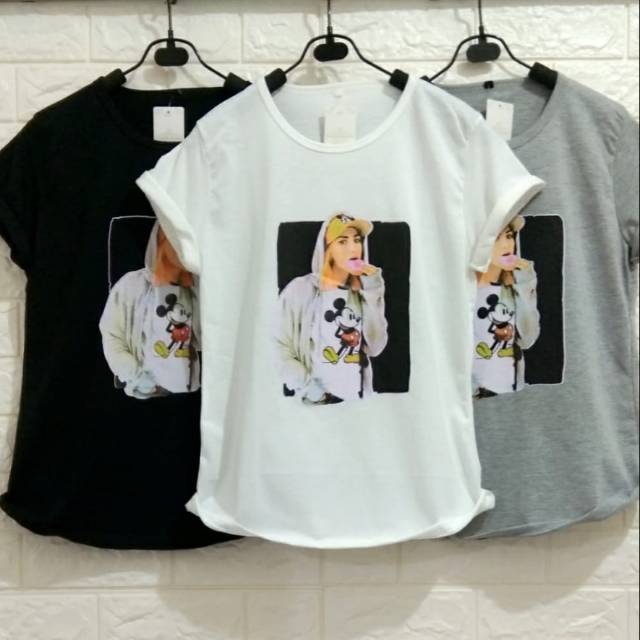 KAOS WANITA MICKEY | KAOS WANIT TERBARU |  KAOS SPANDEX WANITA | KAOS TERMURAH |